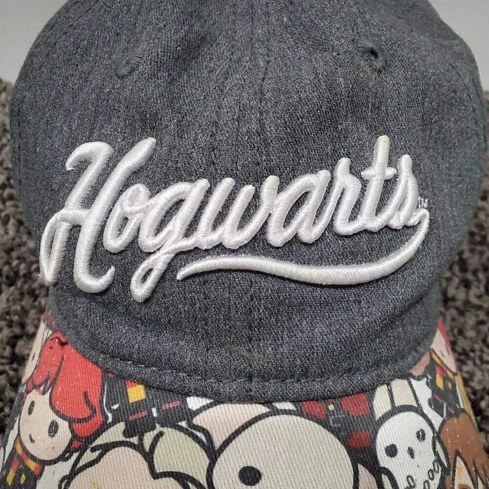 Harry Potter Hogwarts Chibi Hat Adjustable Baseball Cap Strap Back Embroidered